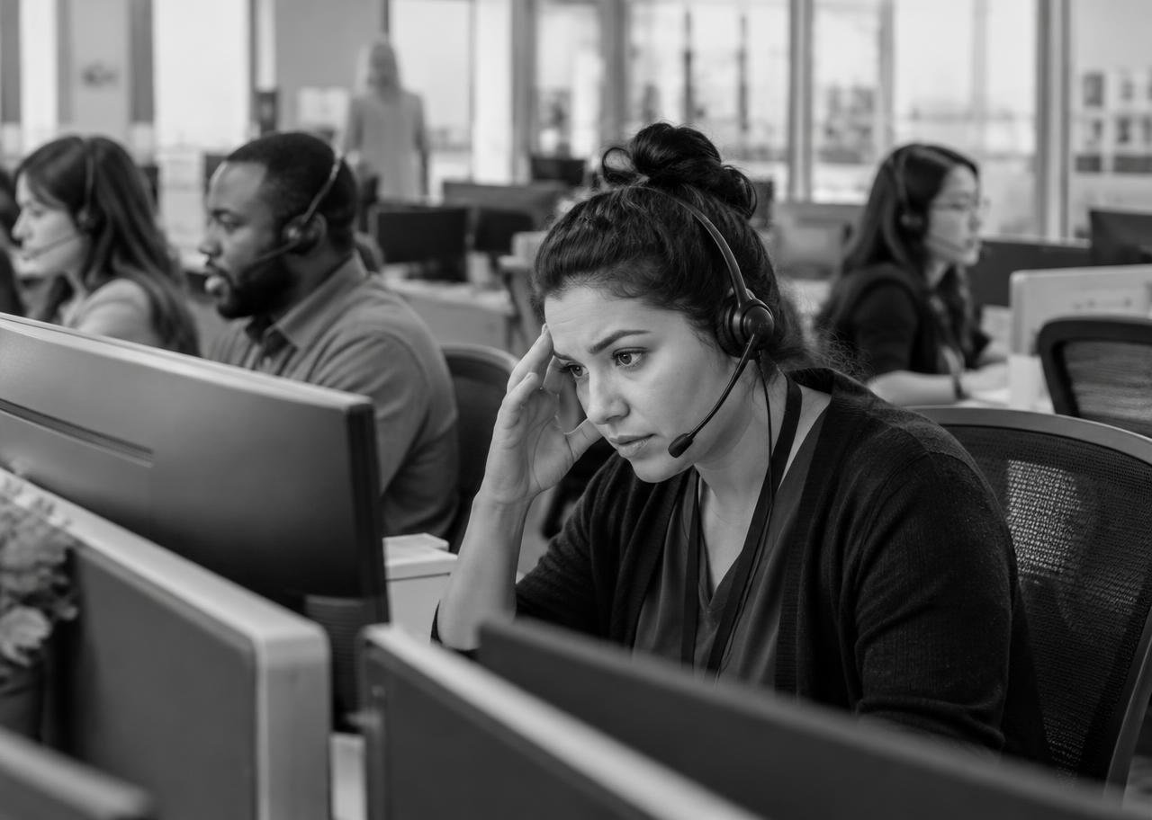 Busy hospital scheduling center